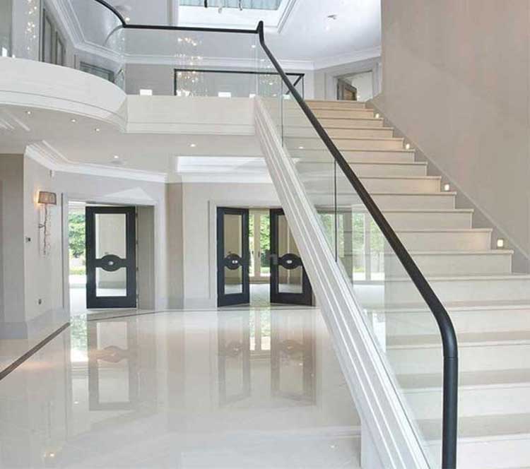 Crystal White-Marble Stairs Case Show