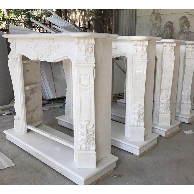 Natural Stone Marble Fireplace