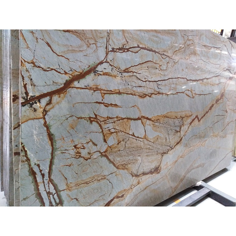 White Grey With Gold Vein Marble Slabs