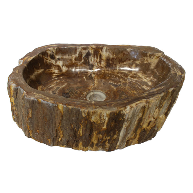 Natural Stone Vessel Sink Petrified Wood